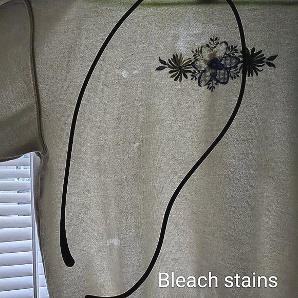 80s Cream-Colored Sweater with Floral Embroidery by Bolo Spirit - Picture 4 of 12